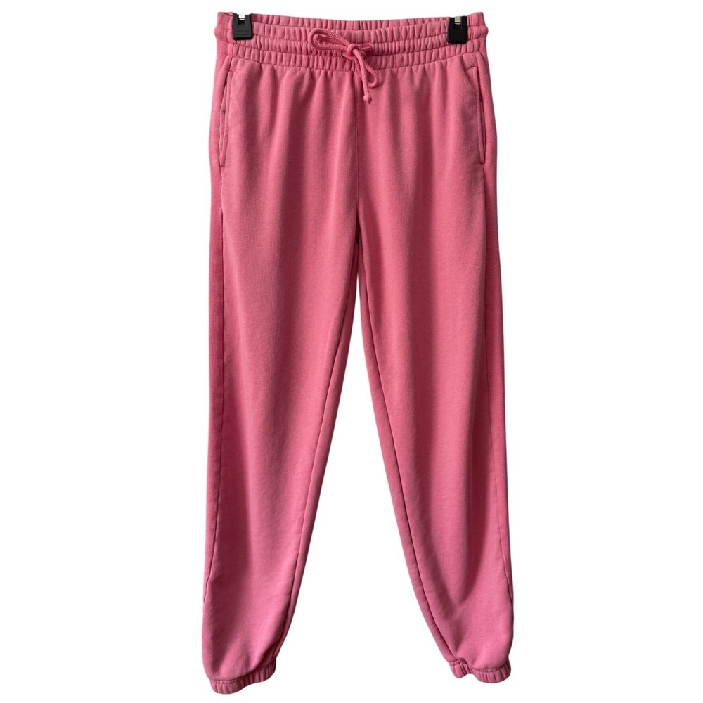 TNA Airy AF Cozy Sweatpants Joggers, Lightweight, Bubblegum Pink, Size Small